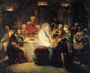 Theodore Chasseriau The Ghost of Banquo oil painting reproduction